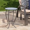Christopher Knight Home Bonnet Outdoor Round Side Table with Mosaic-Style Top and Curved Iron Legs - 2 of 4