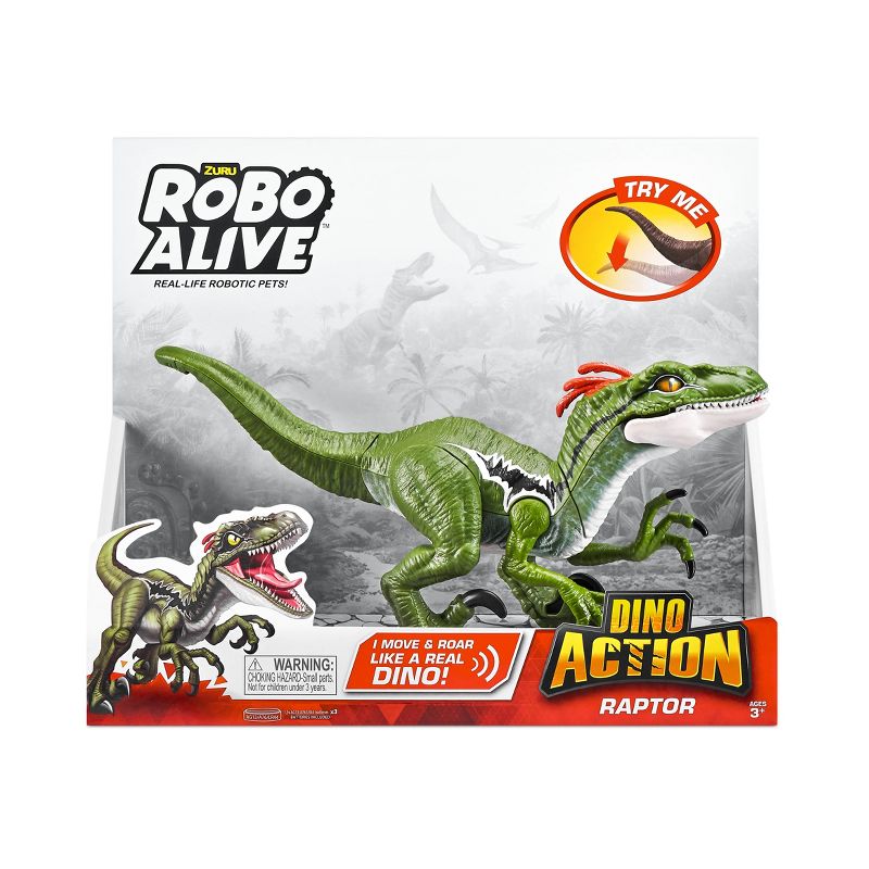 Robo Alive Dino Action Raptor Robotic Dinosaur Toy by ZURU, 3 of 8