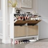 4-Drawer Shoe Cabinet - Adjustable Shelves Holds 24-28 Pairs, Space-Saving Narrow Design for Entryway/Hallway - 3 of 4
