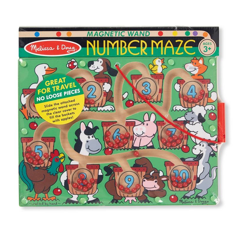 Melissa &#38; Doug Magnetic Wand Number Maze - Wooden Puzzle Activity, 4 of 11