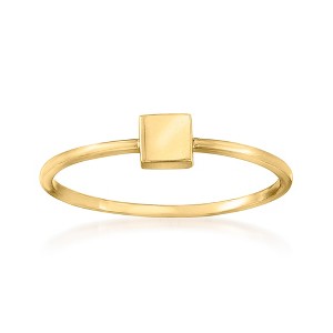 Ross-Simons 18kt Yellow Gold Square Ring - 1 of 4