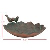 Flower Patina Metal Trinket Tray - Foreside Home & Garden - 4 of 4