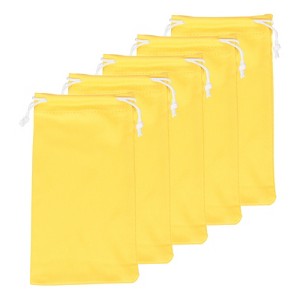 Unique Bargains Microfiber Portable Storage Scratch-Resistant Eyeglasses Bag 5 Pcs - 1 of 4