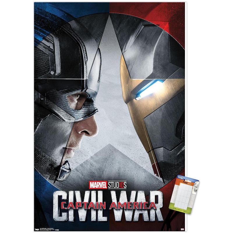 Trends International Marvel - Captain America: Civil War - Faceoff One Sheet Unframed Wall Poster Prints, 1 of 7