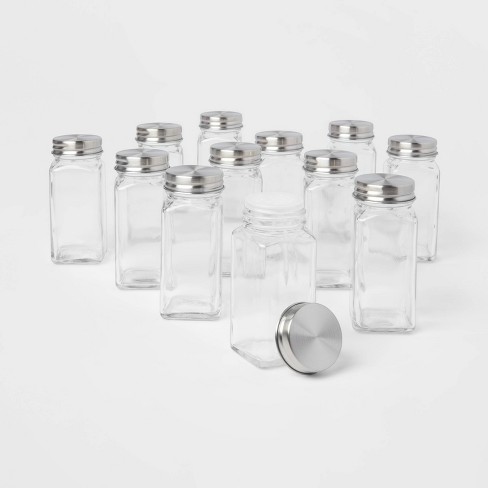 Spice Jars, Glass Herb Sifter Jars