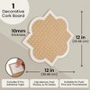 Stockroom Plus Decorative Bulletin Cork Board - Cute Framed Self-Adhesive Cork Board for Home, Office or School (12x12 In) - 4 of 4