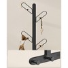 SONGMICS HOME Set of 2 Wall-Mounted Coat Racks, Wall Hooks, Branch-Look Racks with 14 Hooks, Ball Tips, for Clothes, Hats, Bags, Ink Black - 2 of 4