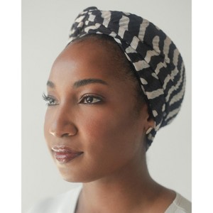The Wrap Life | Printed Pleated Head Wrap - 1 of 4