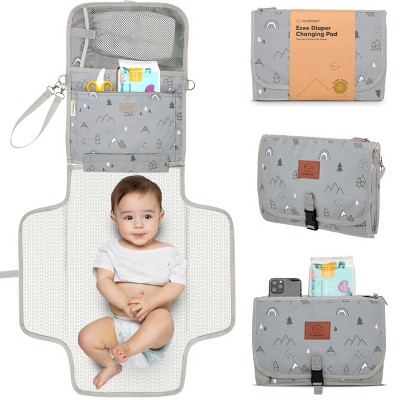 KeaBabies Ezee Diaper Changing Pad, Portable Diaper Changing Mat, Waterproof Foldable Diaper Changing Pad