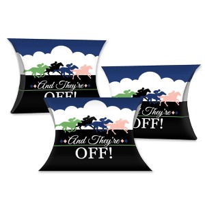 Big Dot of Happiness Kentucky Horse Derby - Favor Gift Boxes - Horse Race Party Petite Pillow Boxes - Set of 20 - 1 of 4