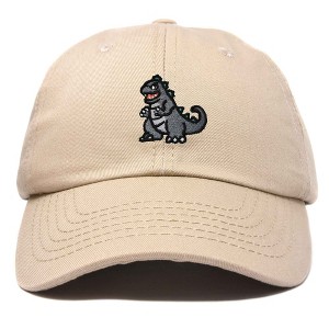 Dalix Giant Lizard Zilla Embroidered Cotton Dad Hat Baseball Cap Adjustable Glow in the Dark Mens - 1 of 4