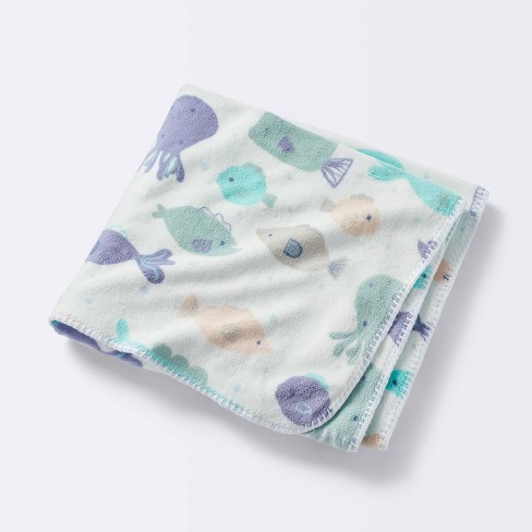 Plush Baby Blanket - Fish - Cloud Island™