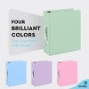 Enday 3 Ring Binder, Round Ring Pastel With Clear View Cover for Letter Size 8.5 x 11'' Paper & 2 Inside Pockets - 4 of 4