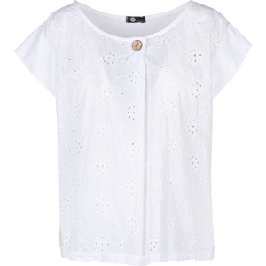 Women's Ladies Eyelet Cap Sleeve Top - M made in Italy - 1 of 2