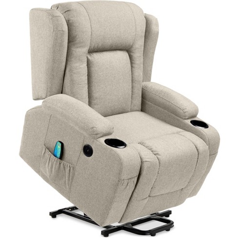 Recliner Lounge Chair for Adult and Elderly, Ergonomic Single Recliner  Sofa, Small Power Recliner Chair with USB Ports, Backrest and Cushion for