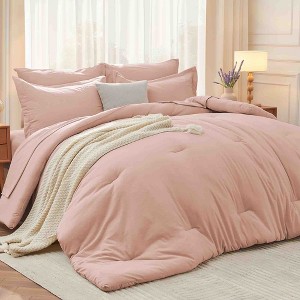 BAGOKIE 7 Pieces Bed in a Bag Comforter Set for All Season - 1 of 4