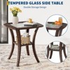 Patio Wicker Swivel Rocking Chairs (2-Piece Set) with Side Table & Cushions ¨C Outdoor Rattan Furniture for Deck, Porch, Pool - 3 of 4