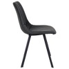 LeisureMod Markley Modern Leather Dining Chair With Metal Legs - 4 of 4