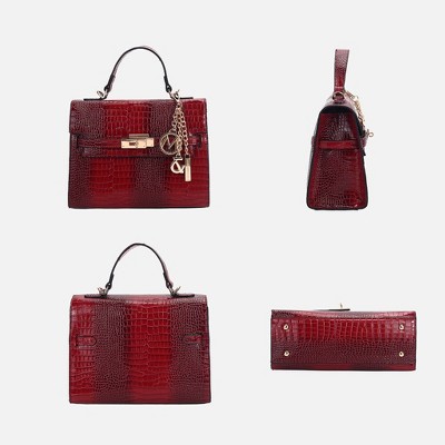 MKF Collection Naomi Women’s Vegan Crocodile Leather Satchel Bag by Mia K — фото 4