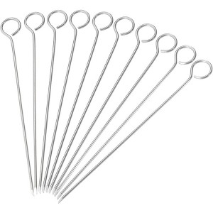 Westmark 10 Piece Meat Roll Skewers - Set of 10 Reusable Stainless Steel Roulade Pins - 1 of 4