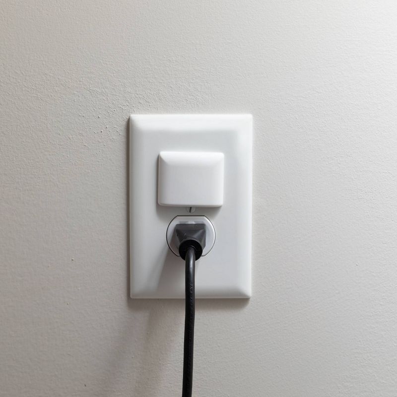 Qdos StayPut Single Outlet Plugs - White 12pk, 3 of 7