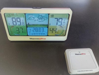 ThermoPro Digital Weather Station with Wireless Outdoor Sensor in the  Digital Weather Stations department at