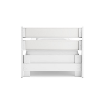 Matte White Twin Wood Panel Headboard