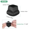 Unique Bargains Silicone Square Chair Leg Caps Floor Protectors 16 Pcs - 2 of 4