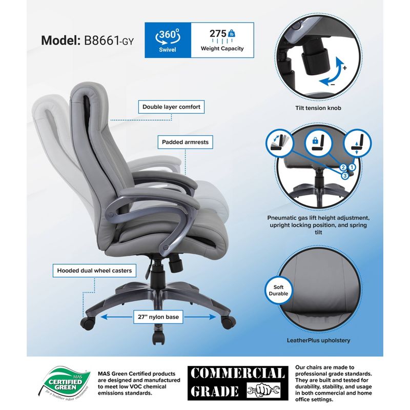 Double Layer Executive Chair - Boss Office Products, 6 of 8