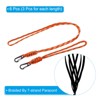Unique Bargains Keys Whistle Badge Holder Wrist Lanyard with Keychain Clip 6 Pcs - 3 of 4
