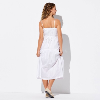Женские платья Wild Fable Women's Button-Front Tiered A-Line Dress - Wild Fable™ White S — фото 2