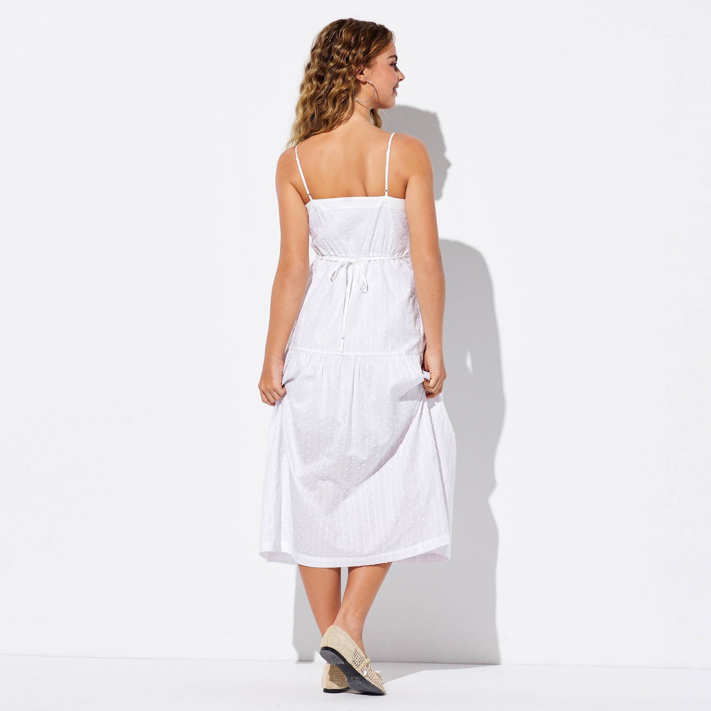 Женское платье Wild Fable Button-Front Tiered A-Line, цвет: Белый — фото 2