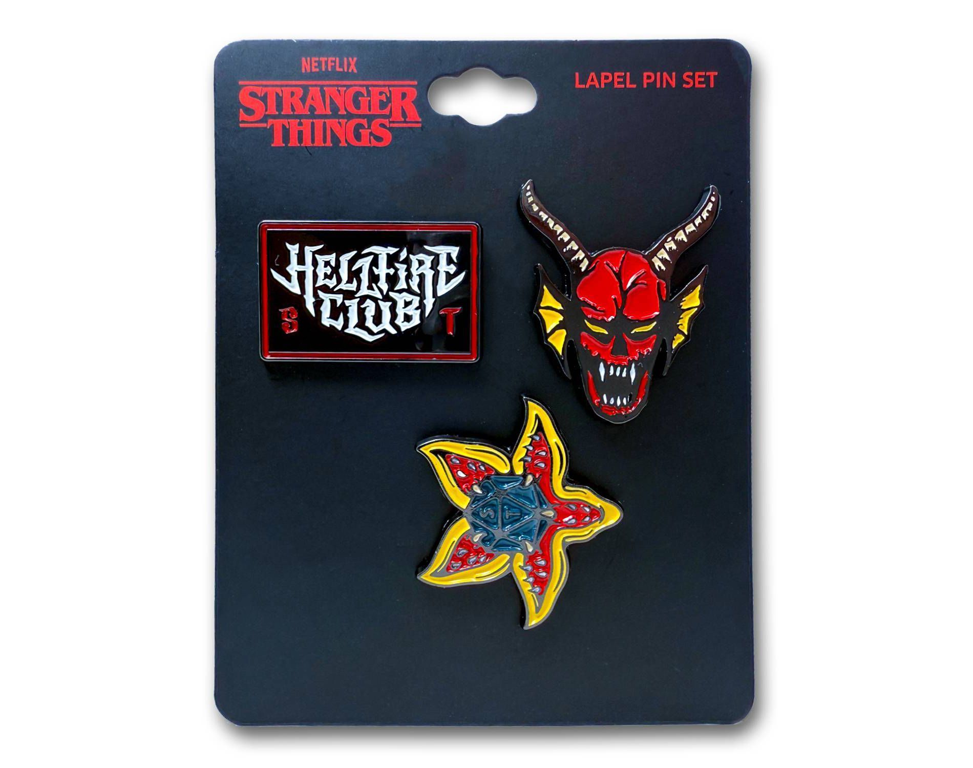 Stranger Things 3-Pack Lapel Pin Set