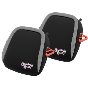 BubbleBum Inflatable Car Booster Seat- Travel Car Seat- Black Twin Pack ✔️ - 1 of 4