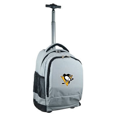 NHL Mojo Pittsburgh Penguins Wheeled Backpack - Gray