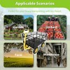 SKRAN Steel Garden Cart, Heavy Duty 1400 lbs Capacity, with Removable Mesh Sides to Convert into Flatbed and 16 in Tires for Garden,Farm,Yard - 2 of 4
