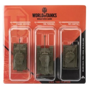 World of Tanks: U.S.A. Tank Platoon 2-M4A3E8 Sherman, M26 Pershing, M24 Chaffee - 1 of 4