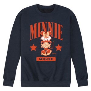 Men's - Disney - Minnie Mouse Collegiate Graphic Fleece Sweatshirt - 1 of 4