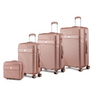 MKF Collection Mykonos Luggage Set by Mia K- 4 pieces - 1 of 4