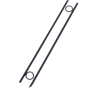 Garden Stakes, Plant Stakes With Heavy-duty 1" Loops, 3/8" Steel, Angled Ends, Non-slip Tent Canopy Ground Stakes For Campsites And Canopies - 1 of 4