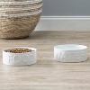 Park Life Designs 2c Classic Water and Food Dog Bowl - White - image 4 of 4