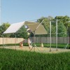 Large Metal Chicken Coop Chicken Run with Waterproof Cover, Outdoor Walk-in Poultry Cage, Duck Rabbit Enclosure Pen for Yard, Farm, Backyard - 2 of 4