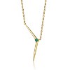 Guili 14K Gold-Plated Sterling Silver Necklace with CZ in Green, Red, or Gold—Timelessly Chic, Modern, and Elegant. - 2 of 3