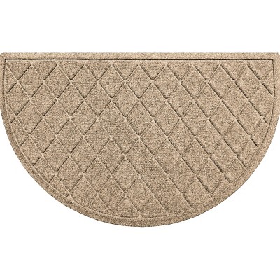 WaterHog 2'x3'3" Argyle Indoor/Outdoor Half Round Door Mat