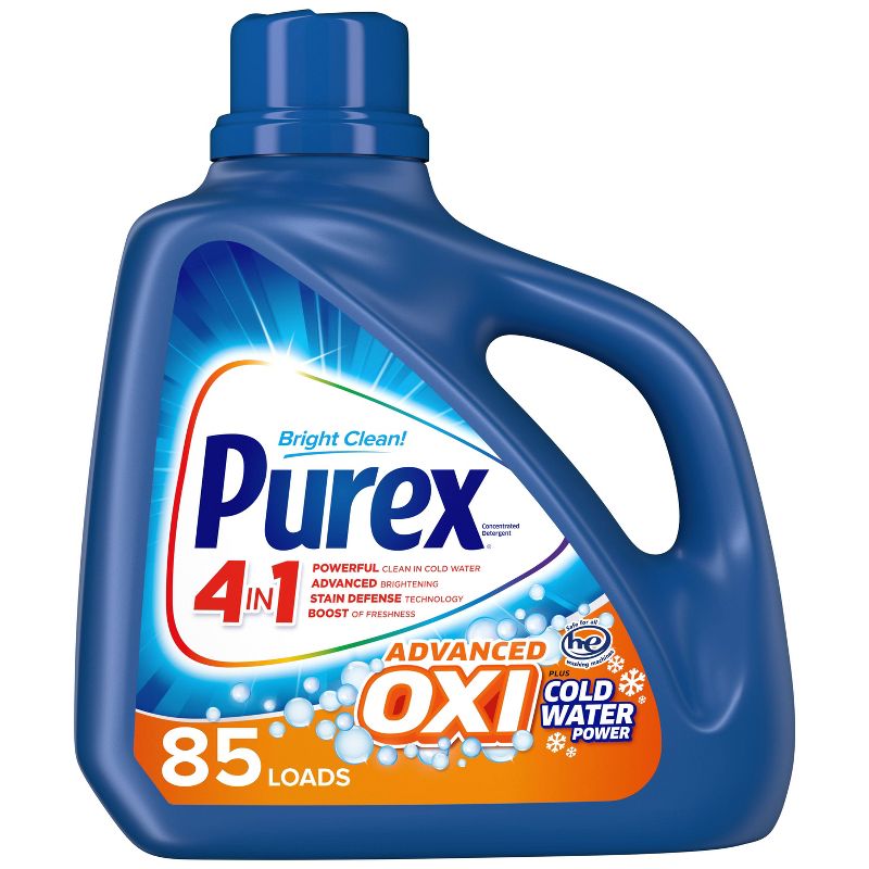 Purex with Oxi Liquid Laundry Detergent - 128 fl oz/85ct, 1 of 8
