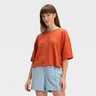 Women's Leisure Studio Boxy Short Sleeve T-Shirt - Universal Thread™