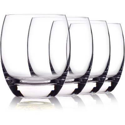 Luigi Bormioli Crescendo 15.5-Ounce Drinking Glasses, 4-Piece, 15.5 oz.