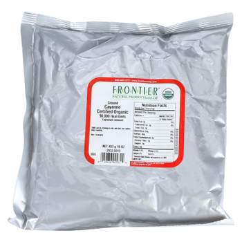 Frontier Co-Op Chili Pepper Organic Cayenne Ground 90,000 HU - 1 lb