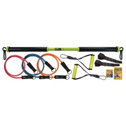 The Fit Life Resistance Band 110lb Max Workout Set with 5 Bands and 2 Handles 