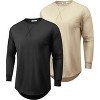 COOFANDY 2 pack Cotton Long Sleeve T Shirts Gym Shirts - 3 of 4